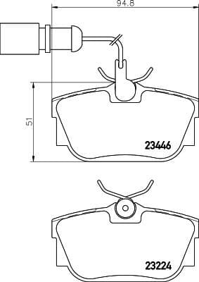 Brake Pad Set, disc brake 8DB 355 018-571 - image 4