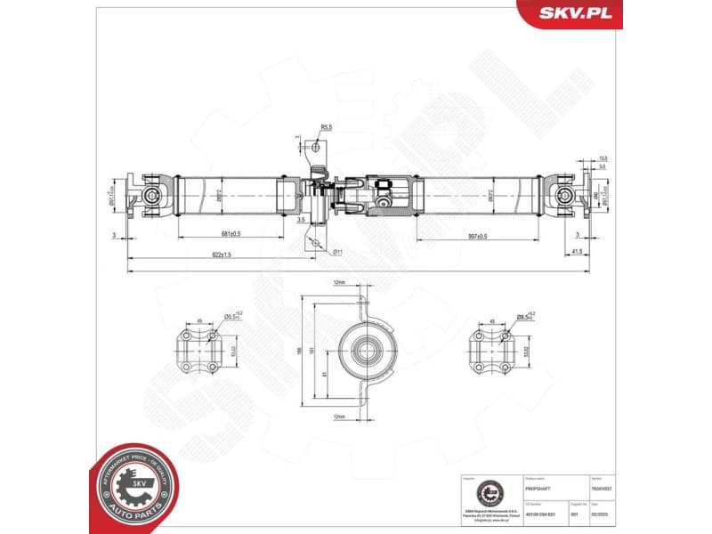 Drive Shaft 76SKV037 - image 2