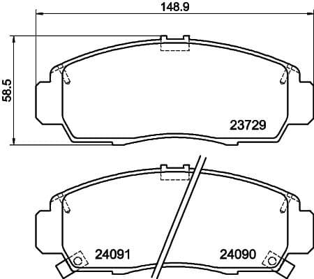 Brake Pad Set, disc brake 8DB 355 009-771 - image 4