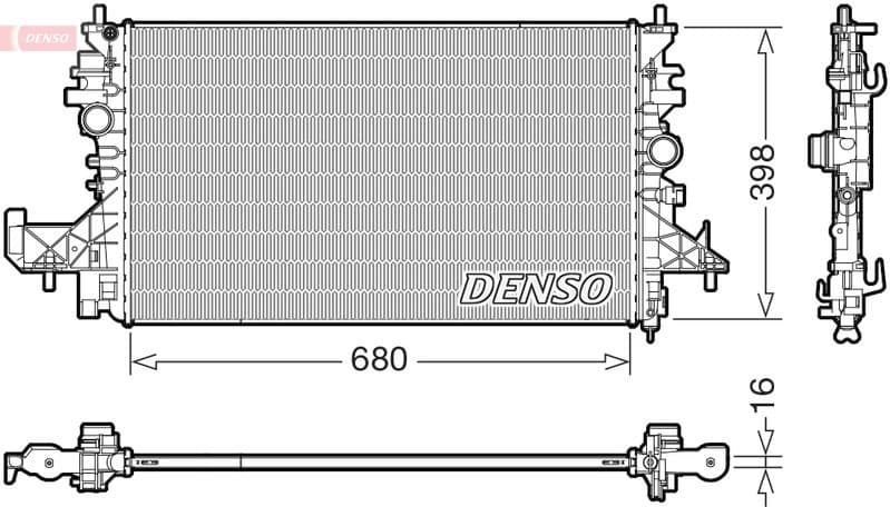 Radiator, engine cooling DRM20128