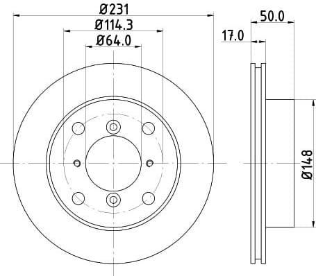 Brake Disc 8DD 355 103-921 - image 4