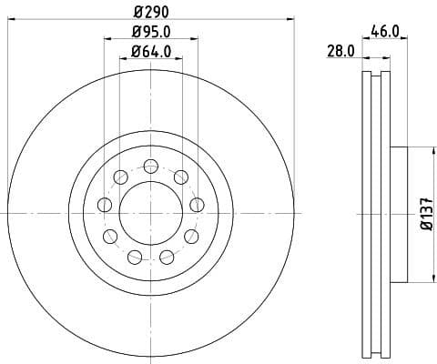 Brake Disc 8DD 355 117-461 - image 4