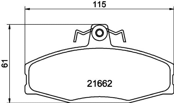 Brake Pad Set, disc brake 8DB 355 017-931 - image 4