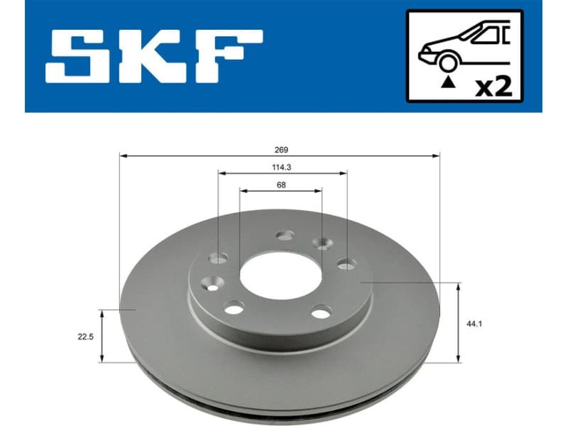 Brake Disc VKBD 81052 V2 - image 2