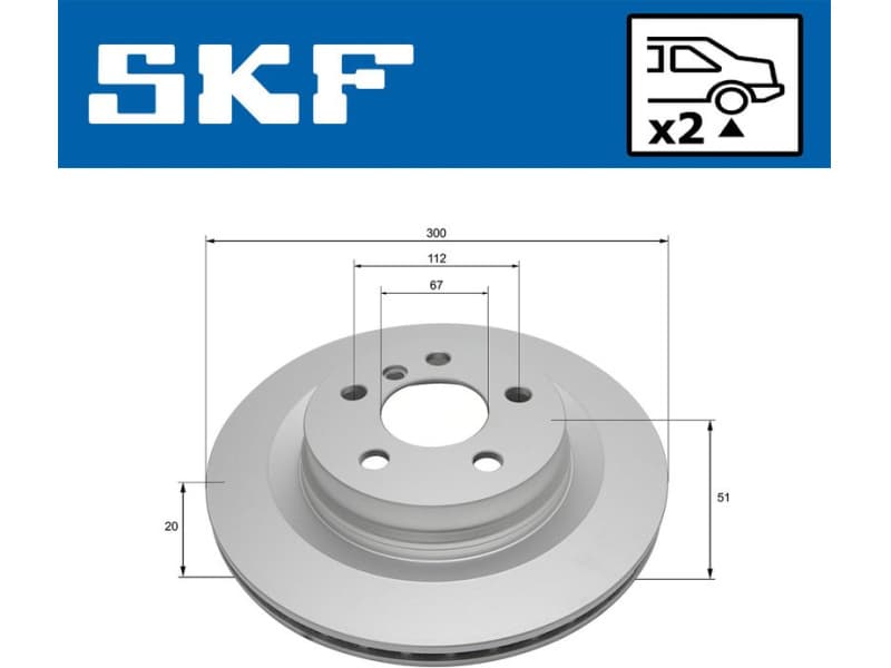 Brake Disc VKBD 90712 V2 - image 2