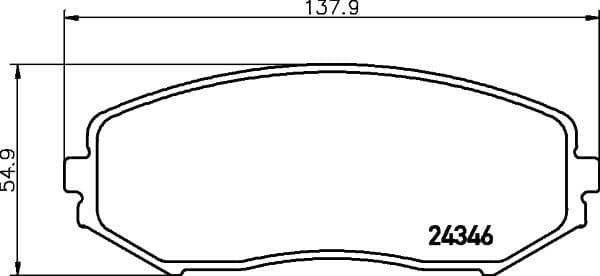 Brake Pad Set, disc brake 8DB 355 012-351 - image 4