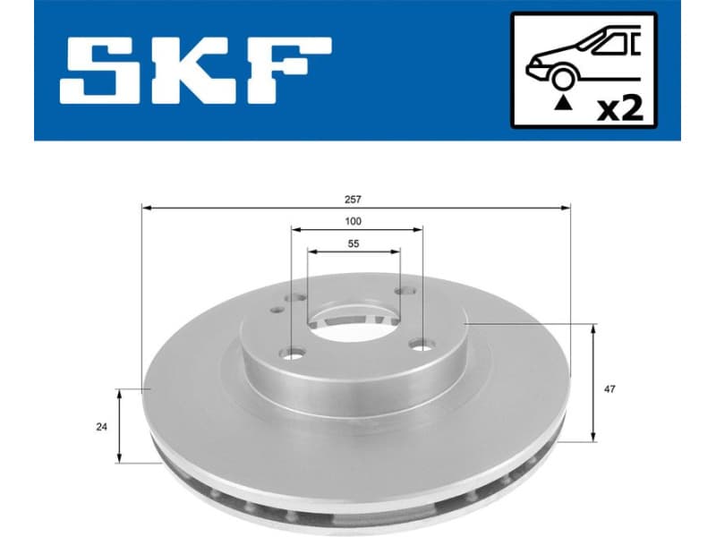 Brake Disc VKBD 80831 V2 - image 2