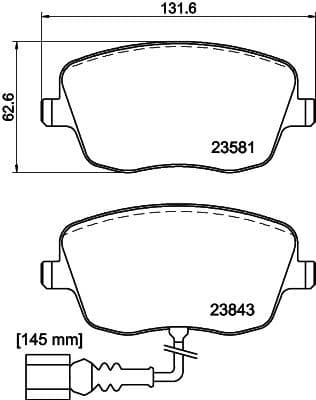 Brake Pad Set, disc brake 8DB 355 018-811 - image 4