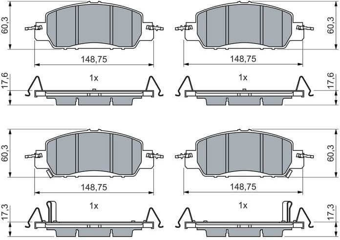 Brake Pad Set, disc brake 0 986 460 017 - image 10