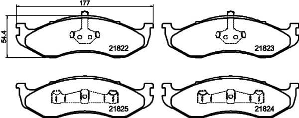 Brake Pad Set, disc brake 8DB 355 008-231 - image 4