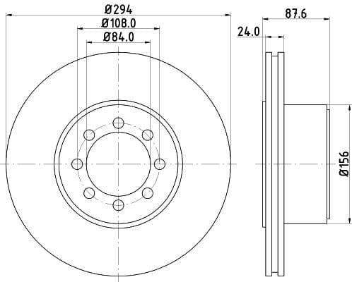 Brake Disc 8DD 355 117-481 - image 4