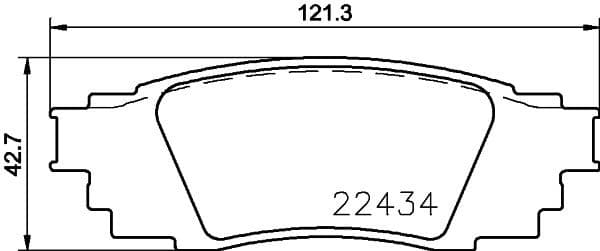 Brake Pad Set, disc brake 8DB 355 025-121 - image 4