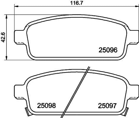 Brake Pad Set, disc brake 8DB 355 024-861 - image 4