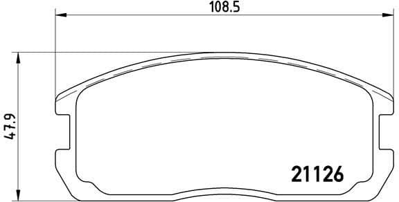 Brake Pad Set, disc brake PRIME LINE P 54 009