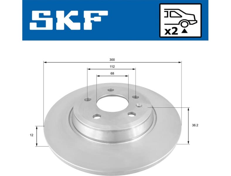 Brake Disc VKBD 90044 S2