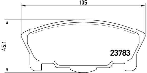 Brake Pad Set, disc brake PRIME LINE P 16 014