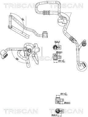 High/Low-pressure Line, air conditioning 9010 16039