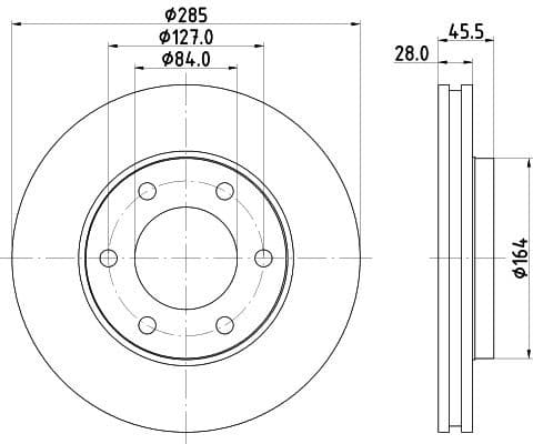 Brake Disc 8DD 355 108-531 - image 4