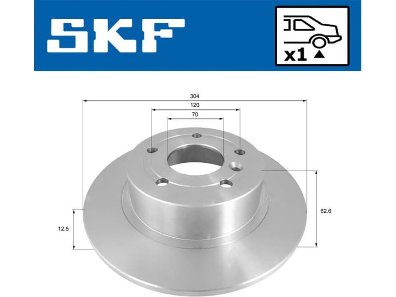 Brake Disc VKBD 90654 S1 - image 2