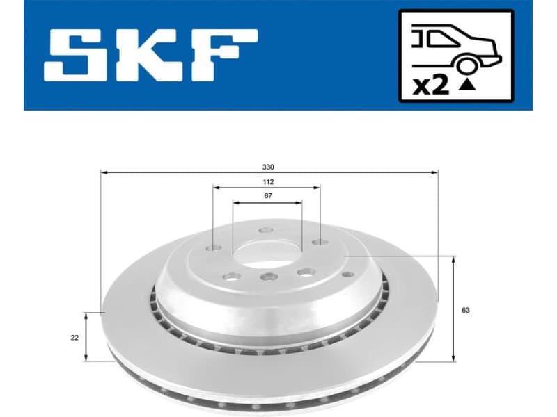 Brake Disc VKBD 90599 V2 - image 2