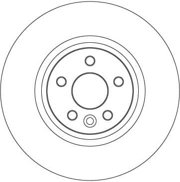 Brake Disc TRW SINGLE DF6848S