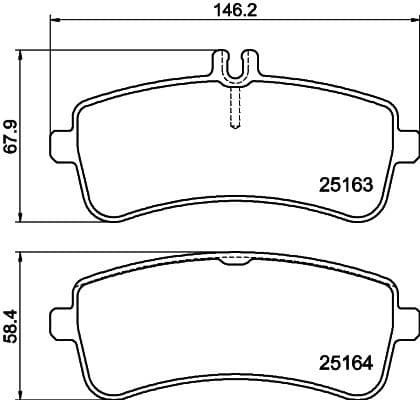 Brake Pad Set, disc brake 8DB 355 021-521