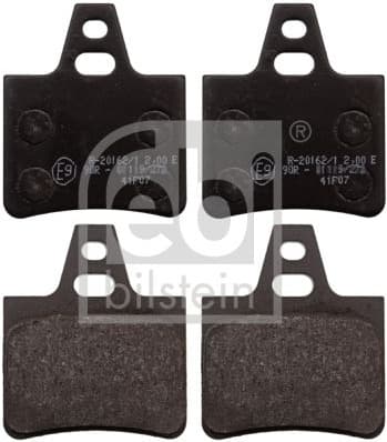 Brake Pad Set, disc brake 116040