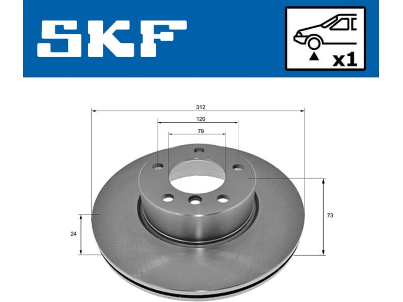 Brake Disc VKBD 80039 V1 - image 2