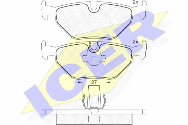 Brake pads rear 181141 - image 2