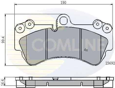 Brake pads front CBP01314