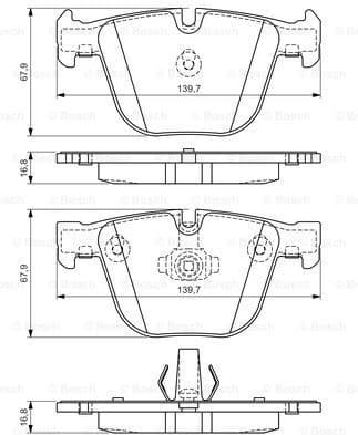 Brake Pad Set, disc brake 0986494294 - image 7