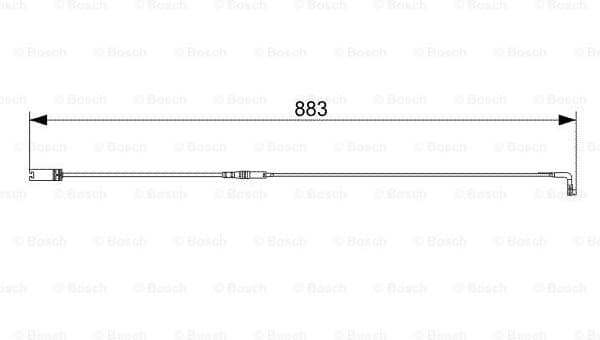 Warning Contact, brake pad wear 1987473005