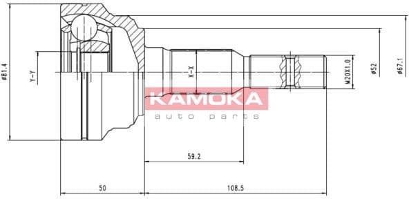 Joint Kit, drive shaft 6952