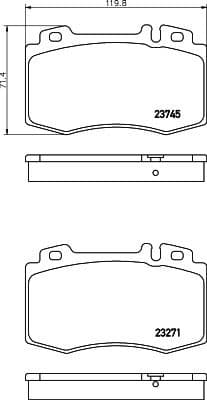 Brake Pad Set, disc brake 8DB 355 010-101 - image 2