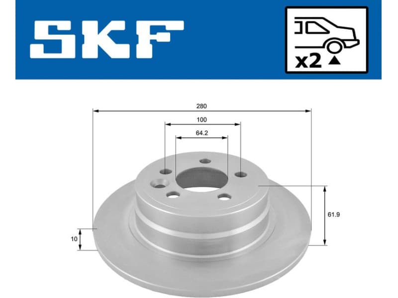 Brake Disc VKBD 90491 S2