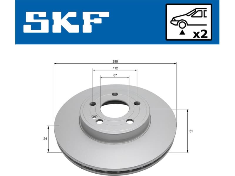 Brake Disc VKBD 81280 V2 - image 2