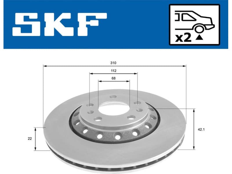 Brake Disc VKBD 90486 V2