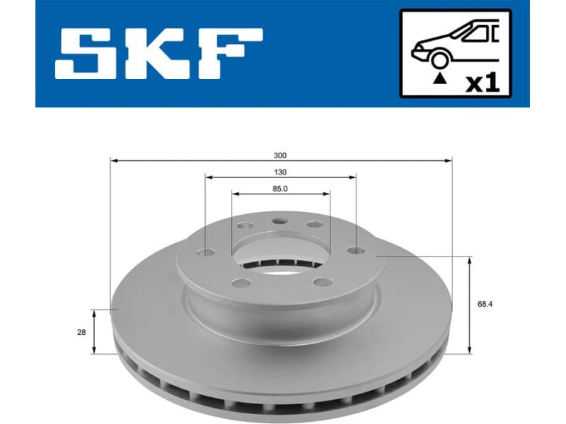 Brake Disc VKBD 80016 V1 - image 2