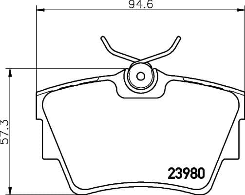 Brake Pad Set, disc brake 8DB 355 010-761 - image 4