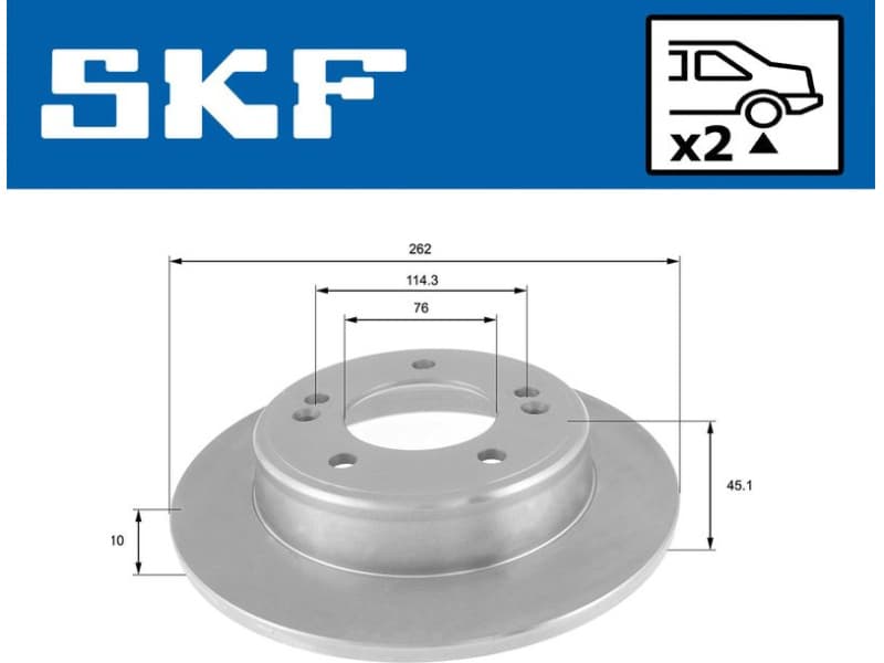 Brake Disc VKBD 90352 S2 - image 2