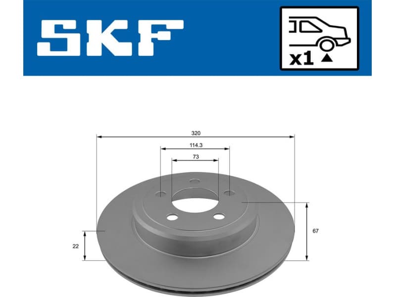 Brake Disc VKBD 90768 V1 - image 2