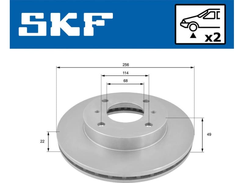 Brake Disc VKBD 80828 V2 - image 2