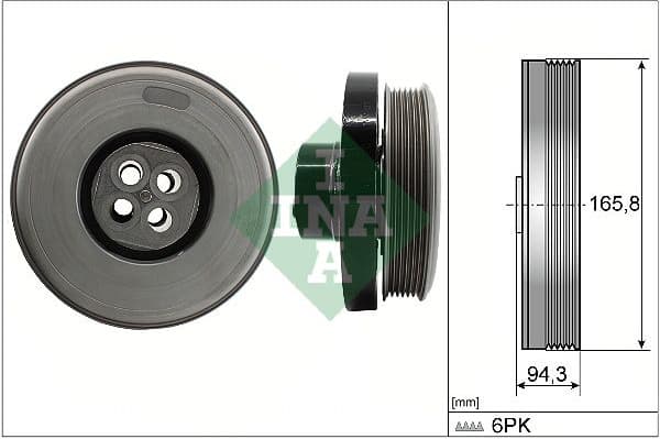 Belt Pulley, crankshaft 544060210