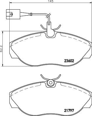 Brake Pad Set, disc brake 8DB 355 018-891