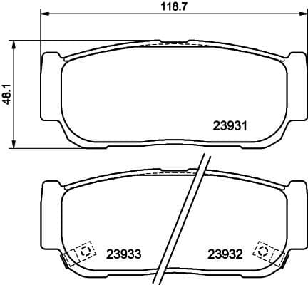 Brake Pad Set, disc brake 8DB 355 020-221 - image 2