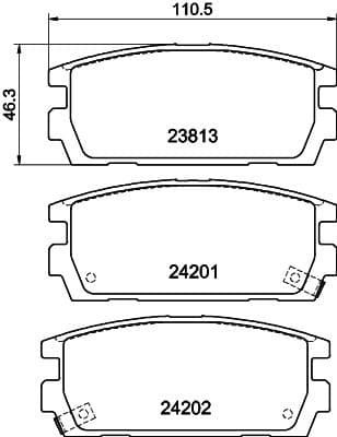 Brake Pad Set, disc brake 8DB 355 011-841 - image 4