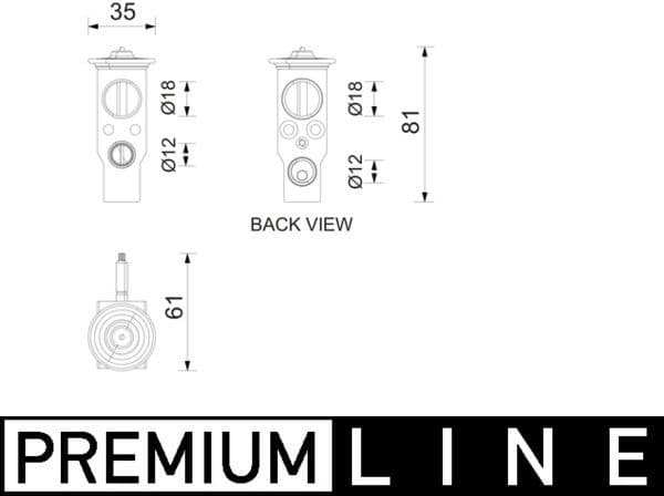 Expansion Valve, air conditioning BEHR *** PREMIUM LINE *** AVE211000P