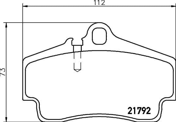 Brake Pad Set, disc brake 8DB 355 018-481