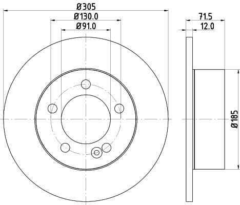 Brake Disc 8DD 355 117-141 - image 4