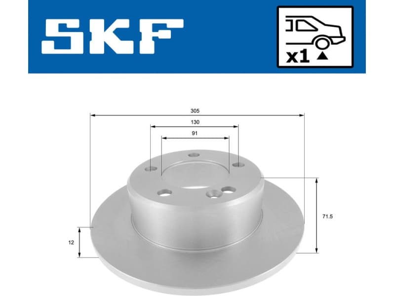 Brake Disc VKBD 90560 S1 - image 2